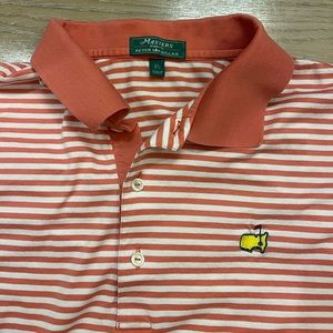 Peter Millar Master’s XL Striped Polo Shirt Augusta National